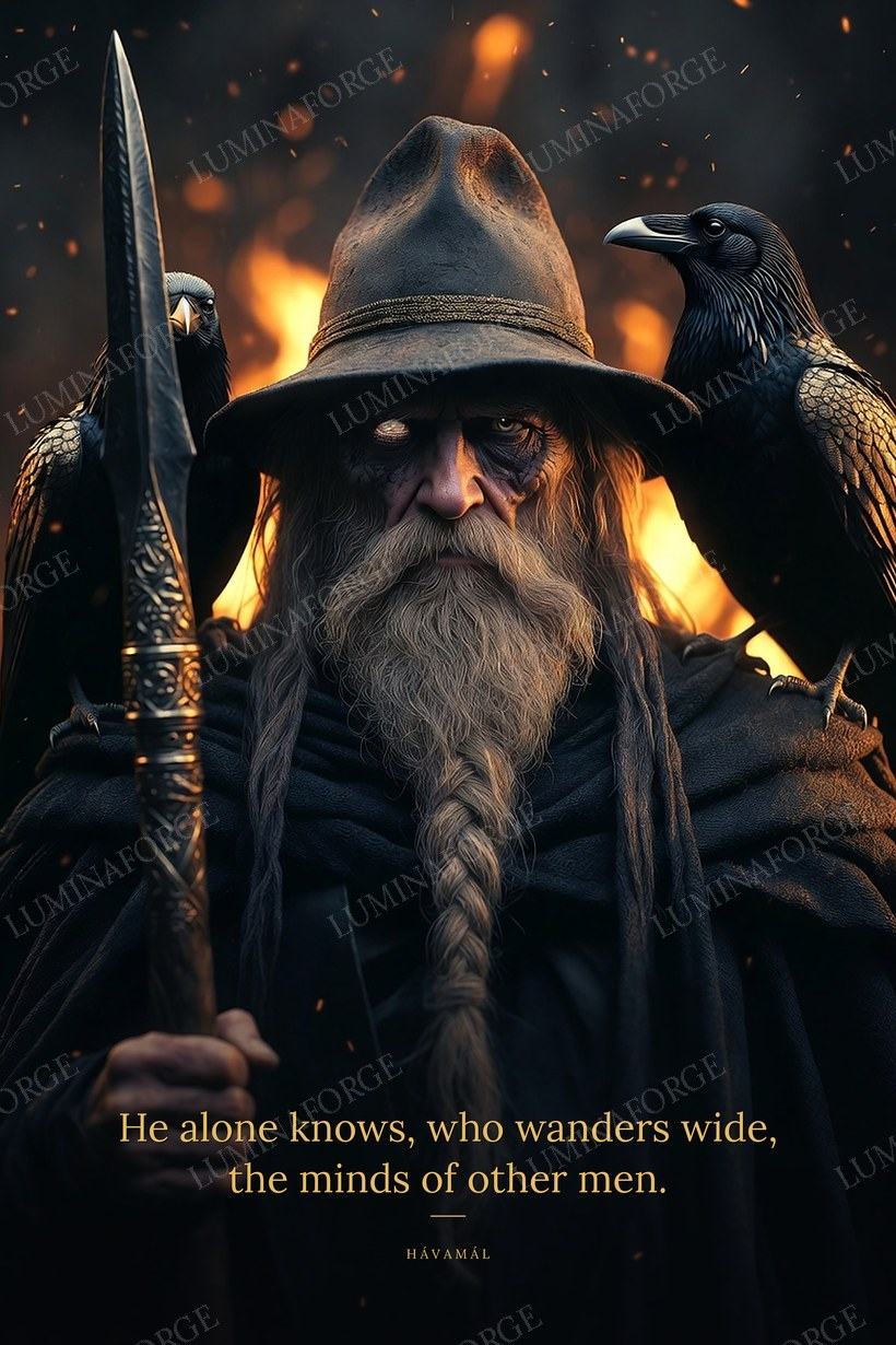 Odin Norse wall art print