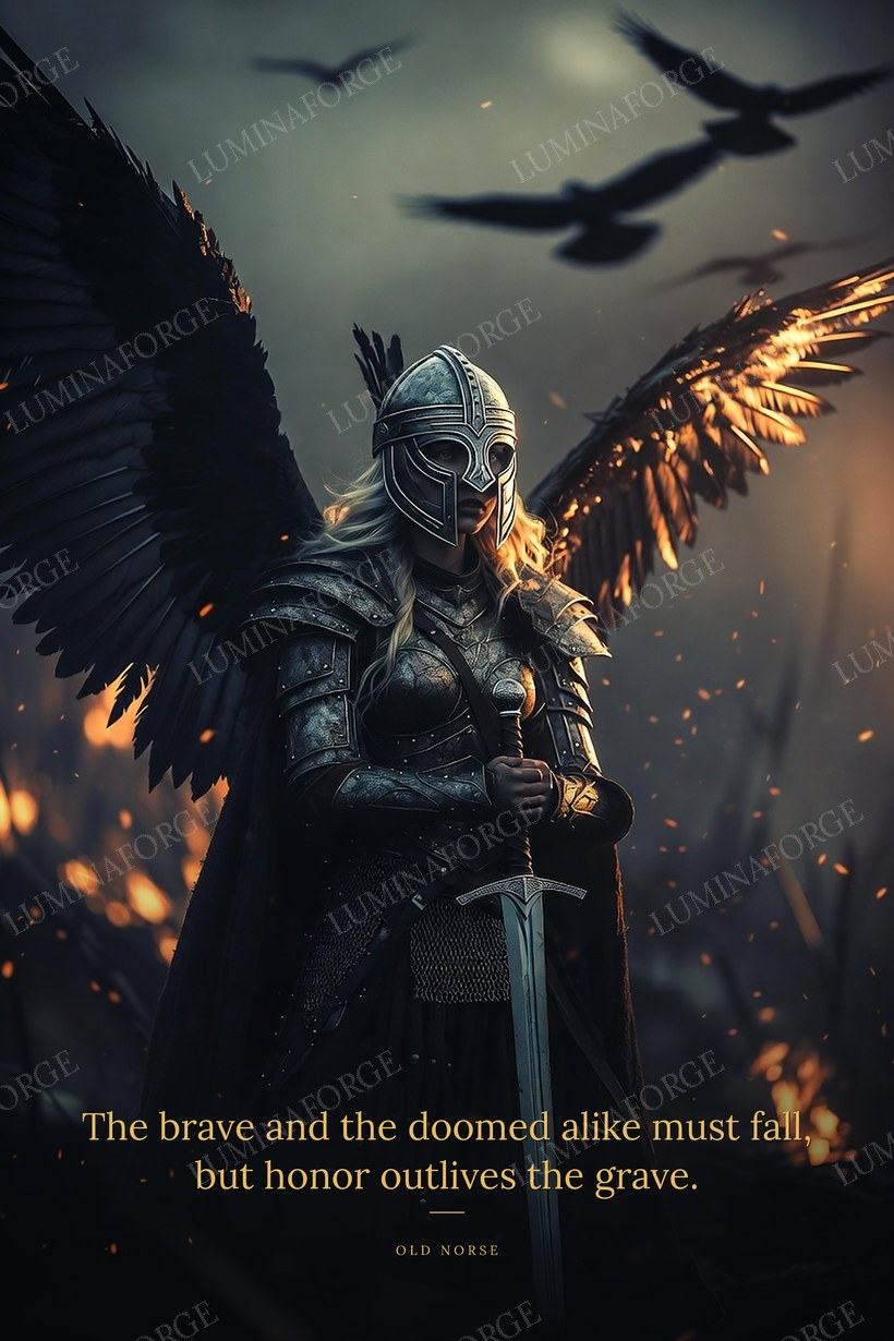 The Valkyrie Norse wall art print