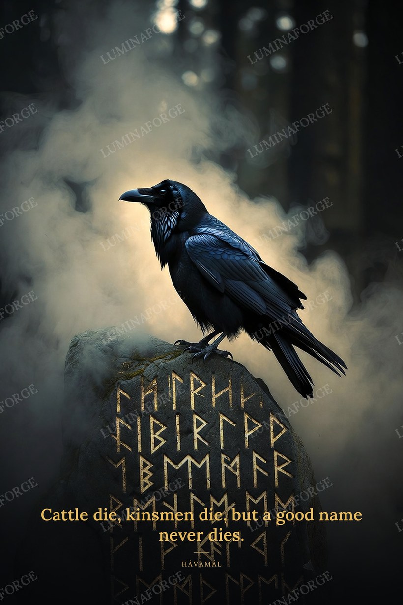 The Raven Norse wall art print