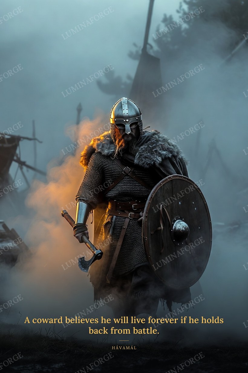 The Warrior Norse wall art print