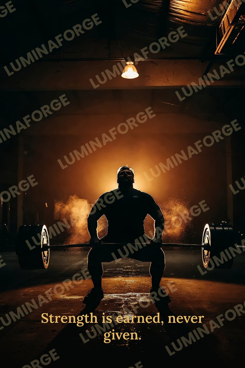 The Lift weightlifting home gym wall art, printable