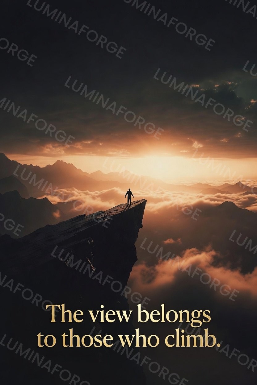 The Summit cinematic motivational wall art, printable