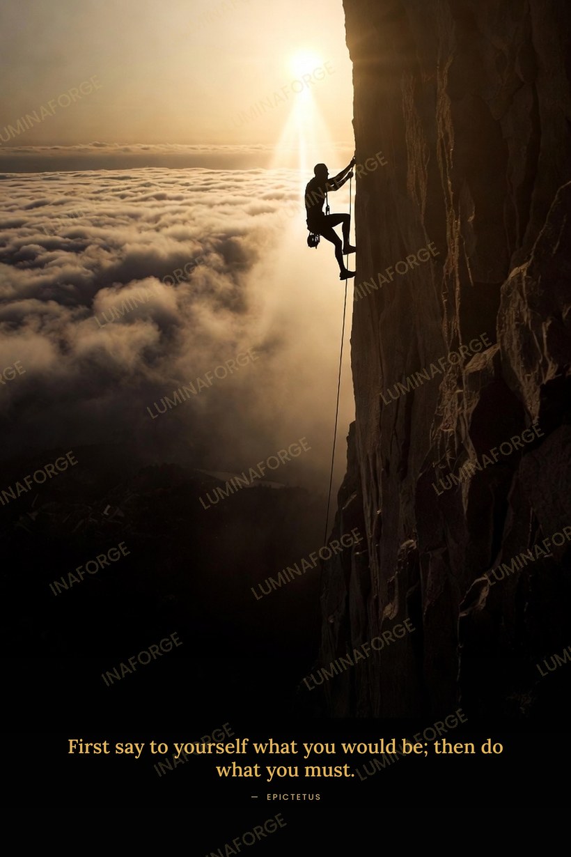 The Climb wall art print