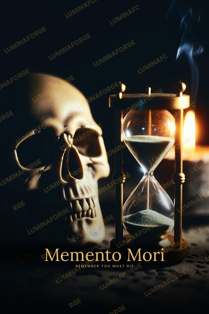 Memento Mori Stoic office wall art, printable