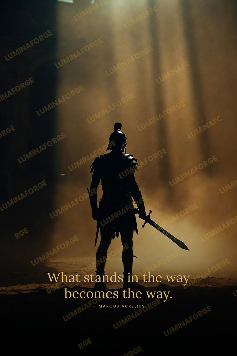 The Obstacle Is The Way wall art print
