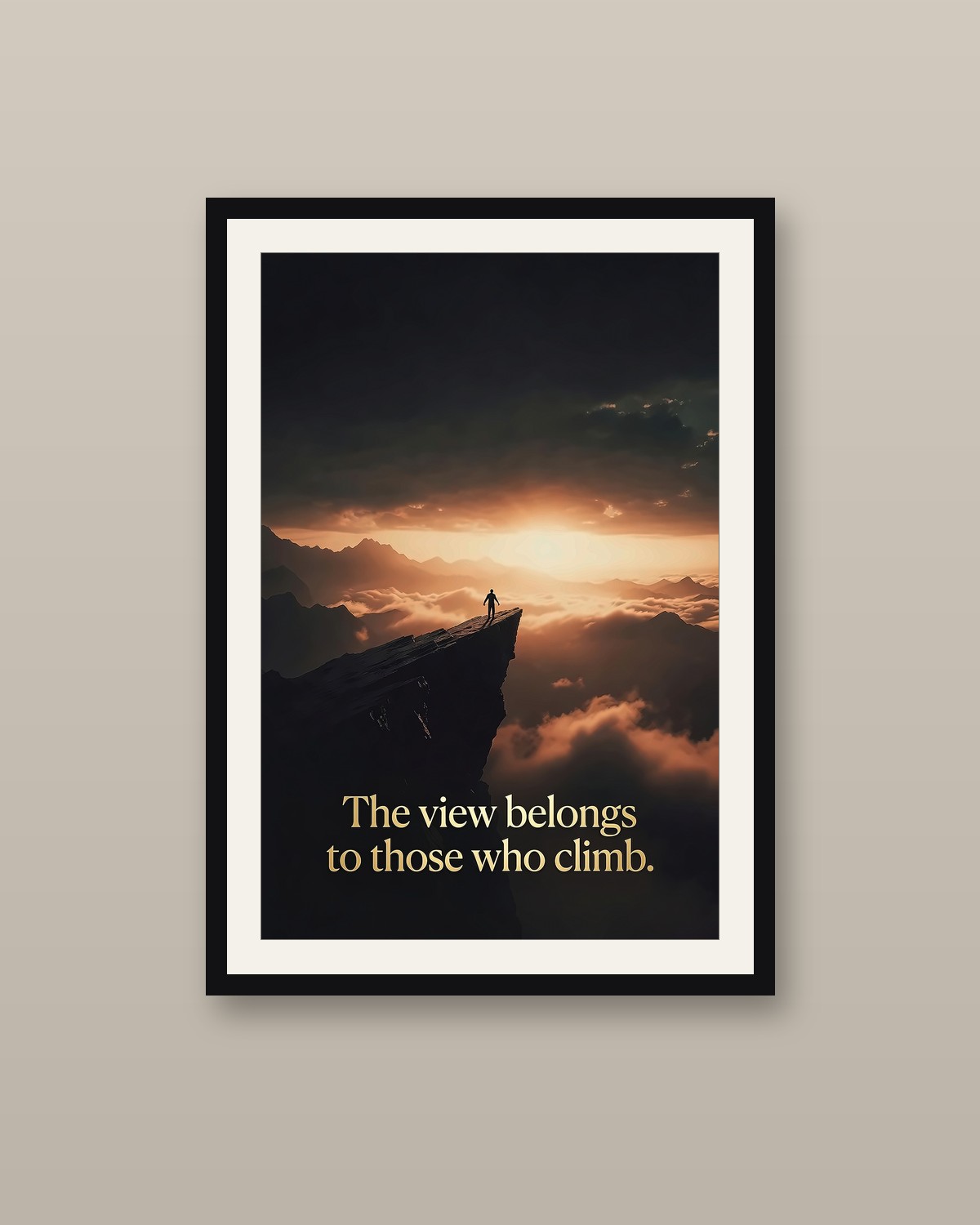 The Summit framed on a wall