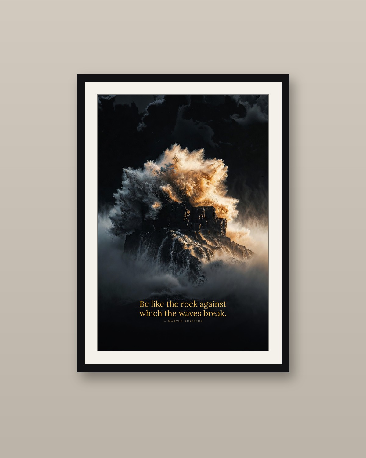 The Headland framed on a wall