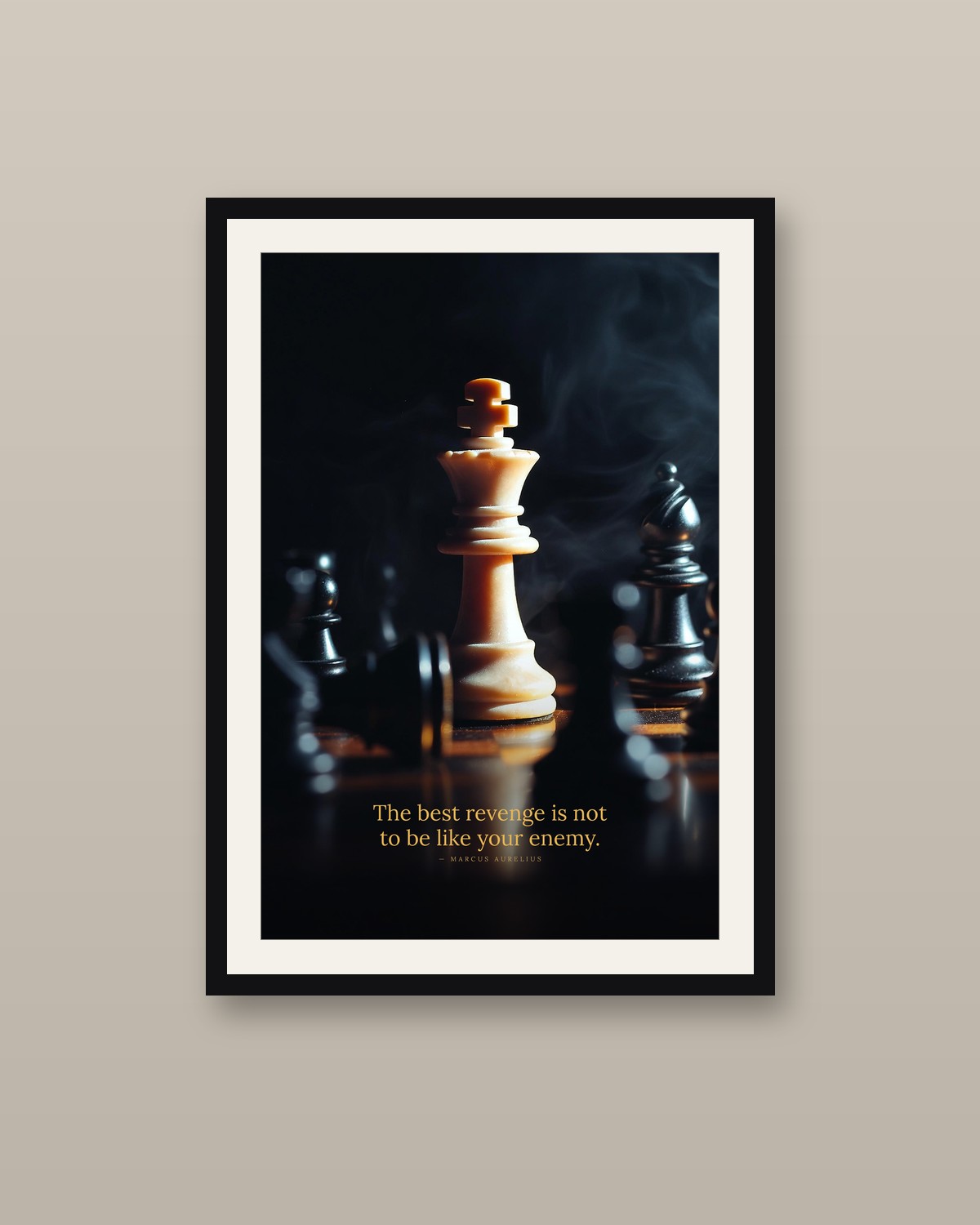 The King framed on a wall