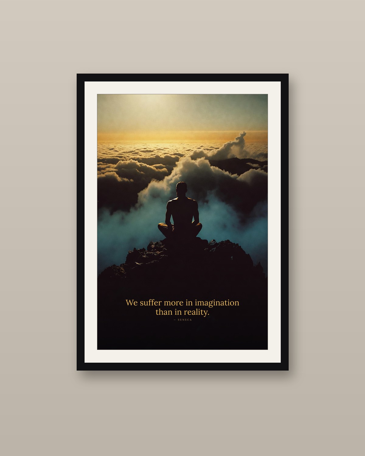 The Peak framed on a wall