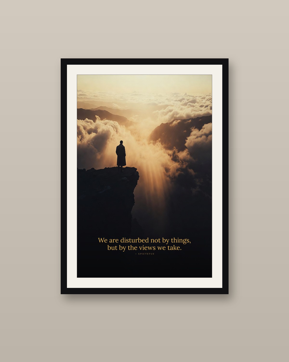 The Vista framed on a wall