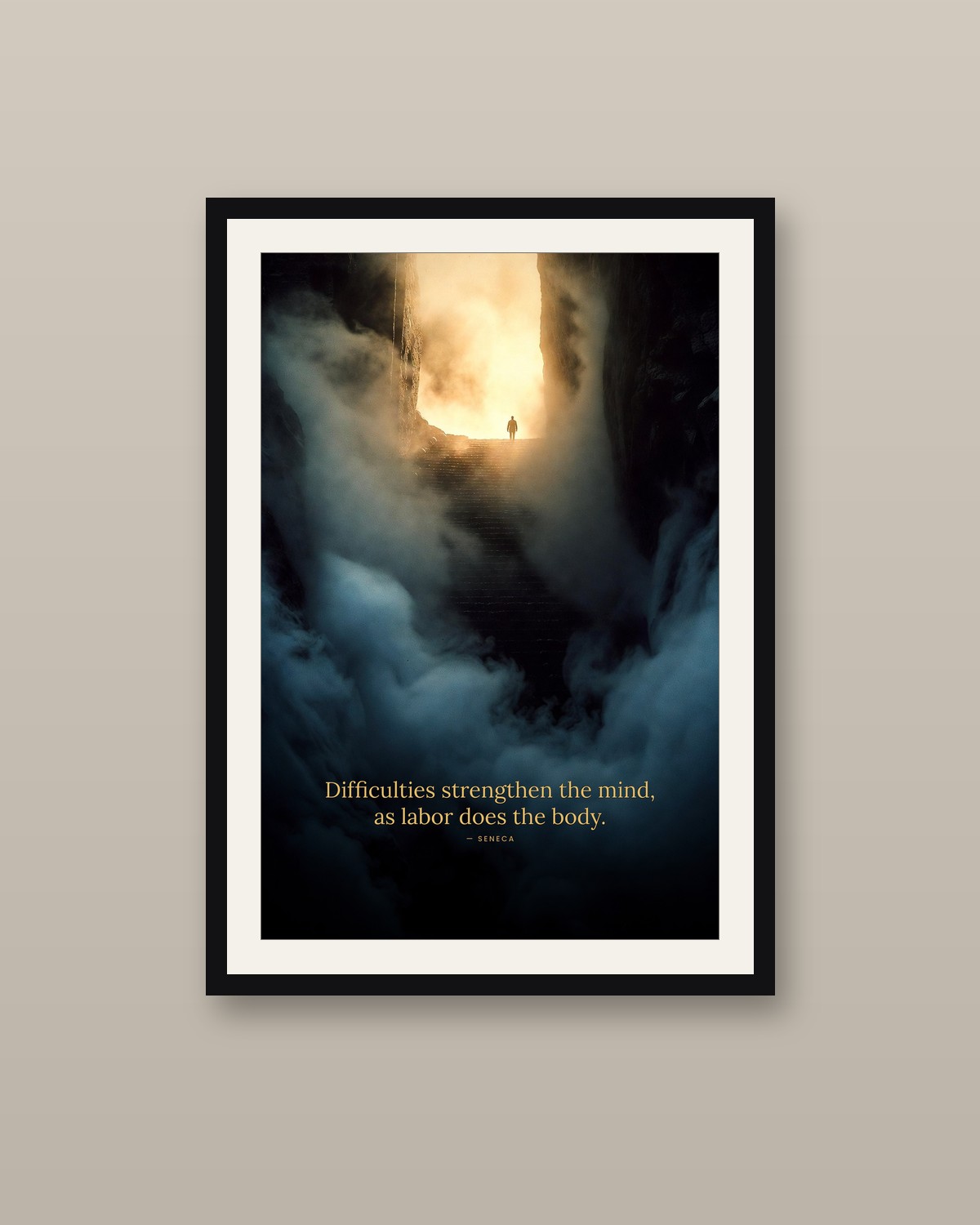 The Ascent framed on a wall
